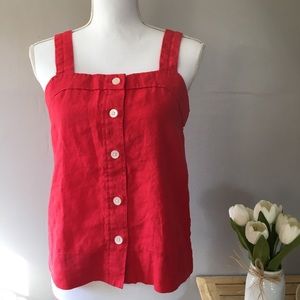 Everlane Linen Picnic Tank